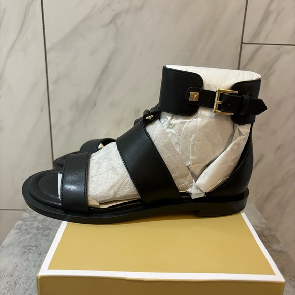 Michael Kors Amos Leather Gladiator Sandals - Picture 5 of 6